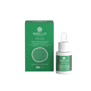 BASICLAB -  BASICLAB Serum zmniejszające niedoskonałości z Niacynamidem 5%, Prebiotykiem 5% i filtratem wody ryżowej, 15ml