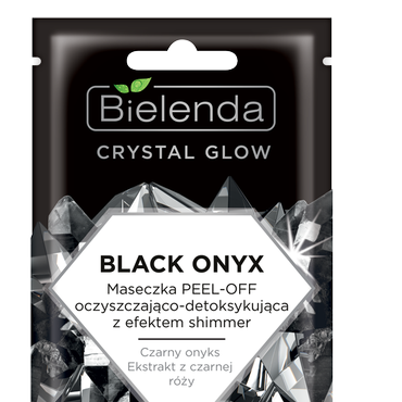 Bielenda -  Bielenda CRYSTAL GLOW BLACK ONYX Maseczka PEEL-OFF oczyszczająco-detoksykująca z efektem shimmer