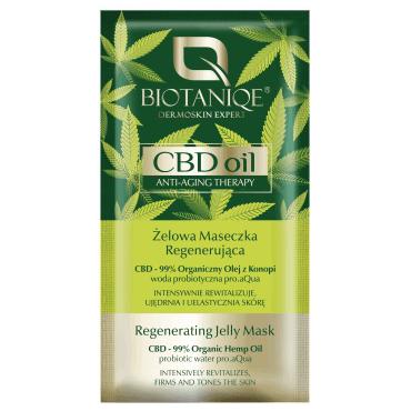 BIOTANIQ -  BIOTANIQE CBD Oil anti-aging therapy maska żelowa regenerująca 10 ml