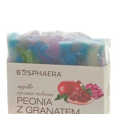 Bosphaera  -  BOSPHAERA Mydło ręcznie robione Peonia z Granatem - 90g