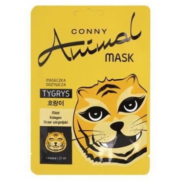 Conny -  CONNY Animal nawilżająca maseczka tygrys 21 ml