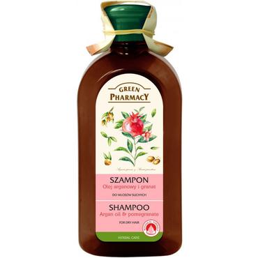 Green Pharmacy -  Green Pharmacy Szampon do włosów suchych, olej arganowy i granat 350ml