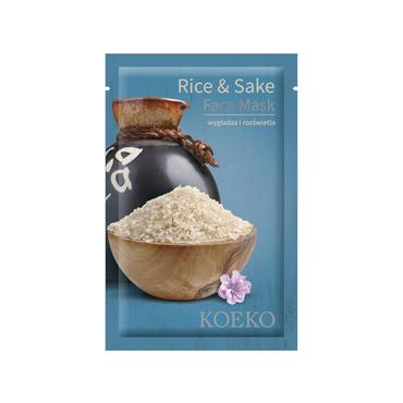 KOEKO -  KOEKO Maseczka w płachcie z ekstraktem z ryżu i sake 