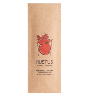 MUSTUS -  Mustus, Maseczka w płachcie, stworzona na bazie kompleksu ekstraktów z czerwonych warzyw i owoców