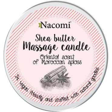 Nacomi -  Nacomi Shea butter Massage candle Masło do ciała w świecy o zapachu marokańskich przypraw