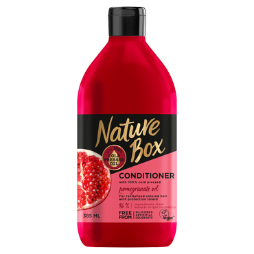 Nature Box -  NATURE BOX POMEGRANATE odżywka do włosów z tłoczonym na zimno olejem z granatu, 385 ml