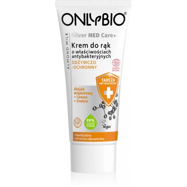 Onlybio -  ONLYBIO Silver Med Care + Krem do rąk o właściwościach antybakteryjnych odżywczo-ochronny TUBA 50 ml