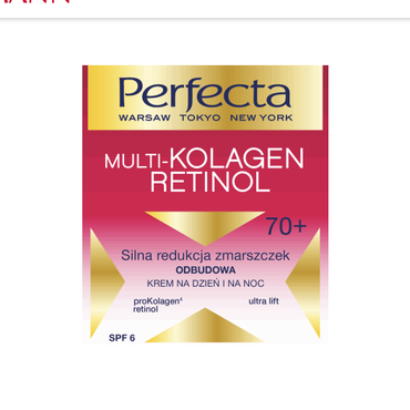 Perfecta -  Perfecta Multi-kolagen Retinol 70+ Silna redukcja zmarszczek Odbudowa Krem na dzień i na noc SPF 6